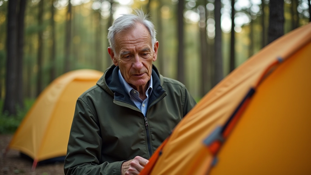 Senior camping setup